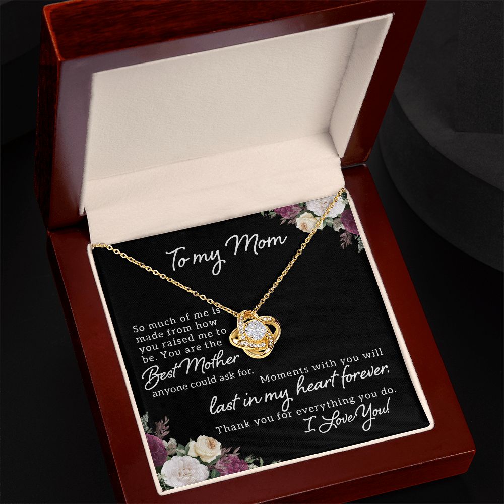 Gift For Mom, Mother's Day Love Knot Necklace