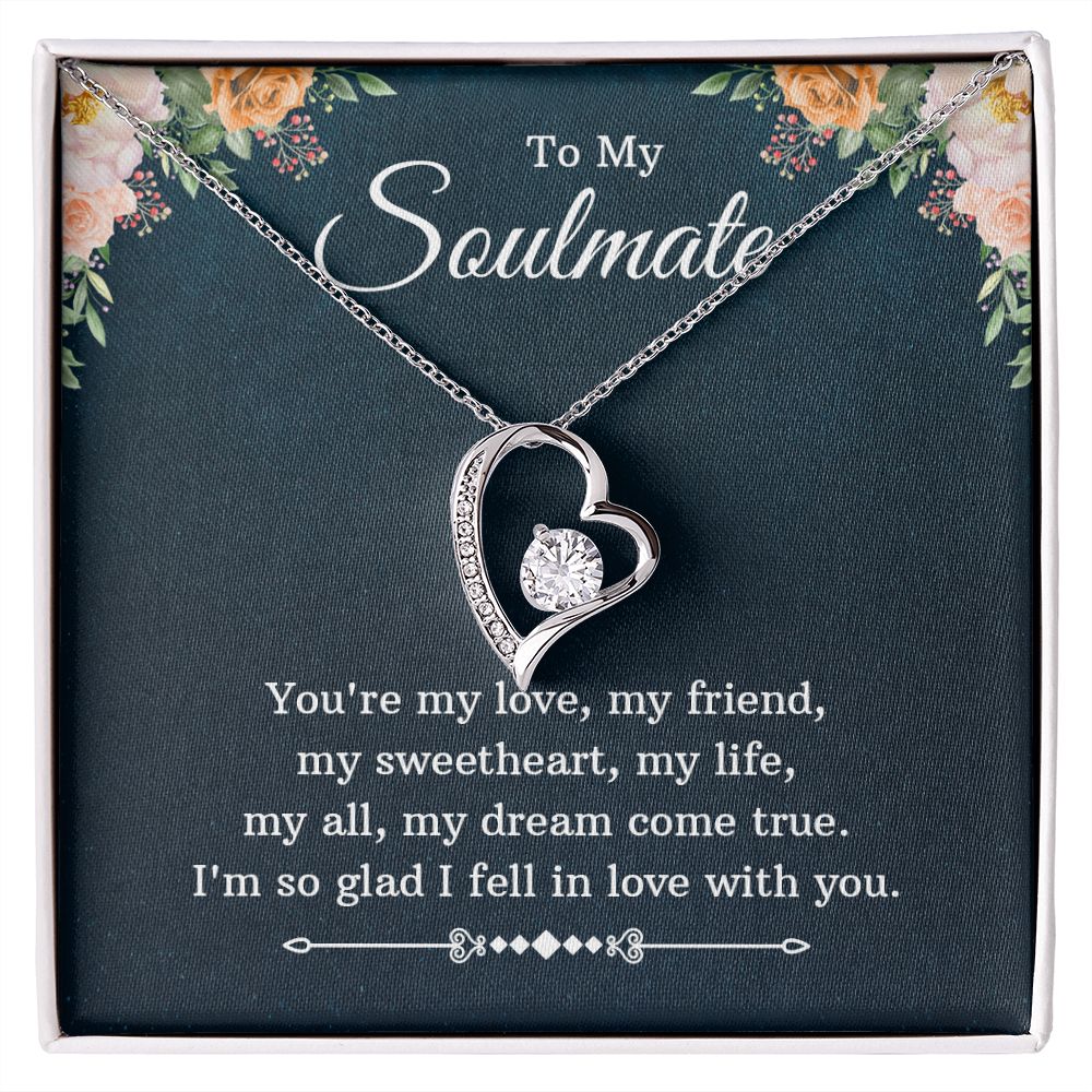 Soulmate, You're my Love Heart Necklace