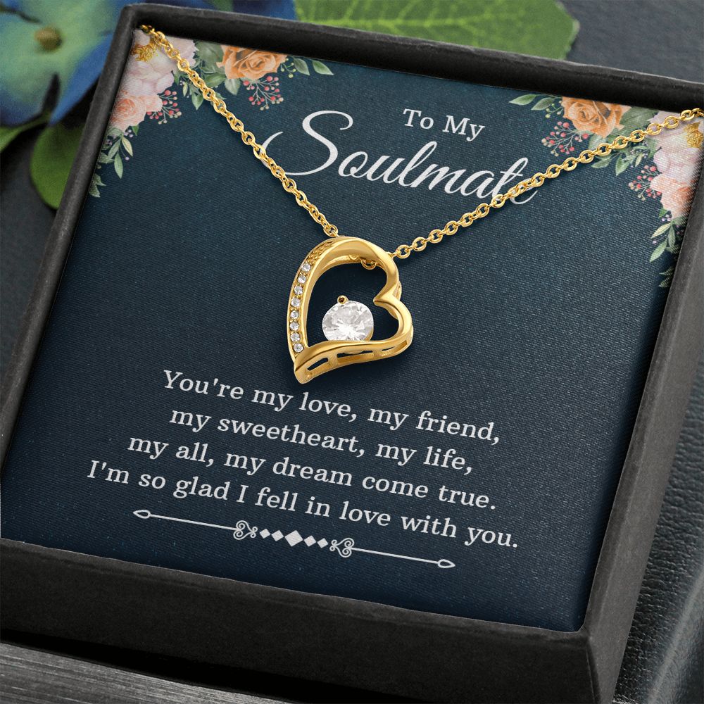 Soulmate, You're my Love Heart Necklace